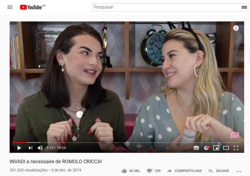 exemplo de colaboração no youtube