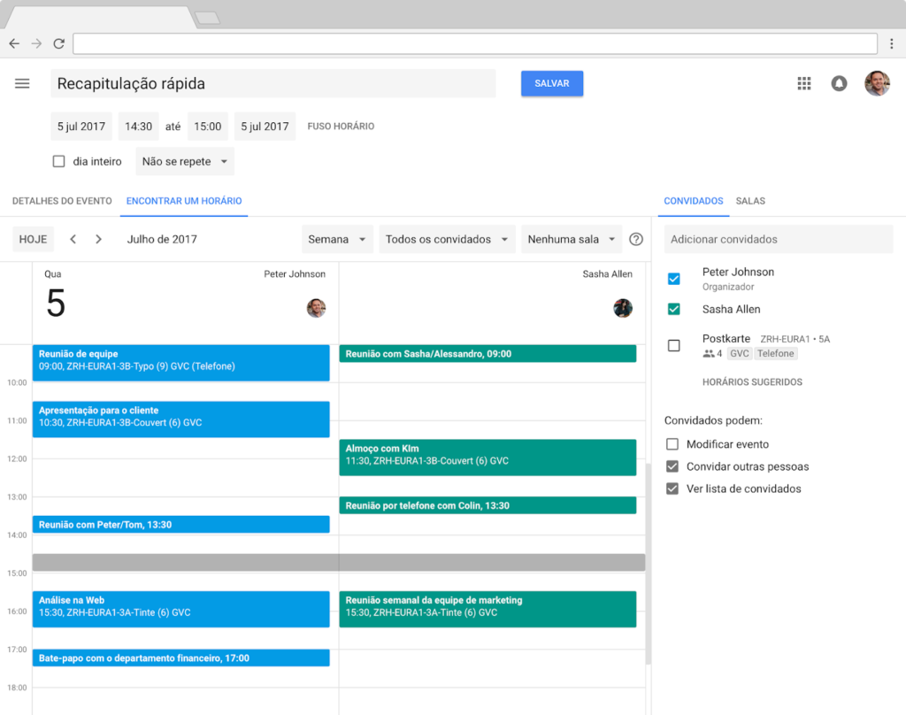 Aplicativos: Google agenda