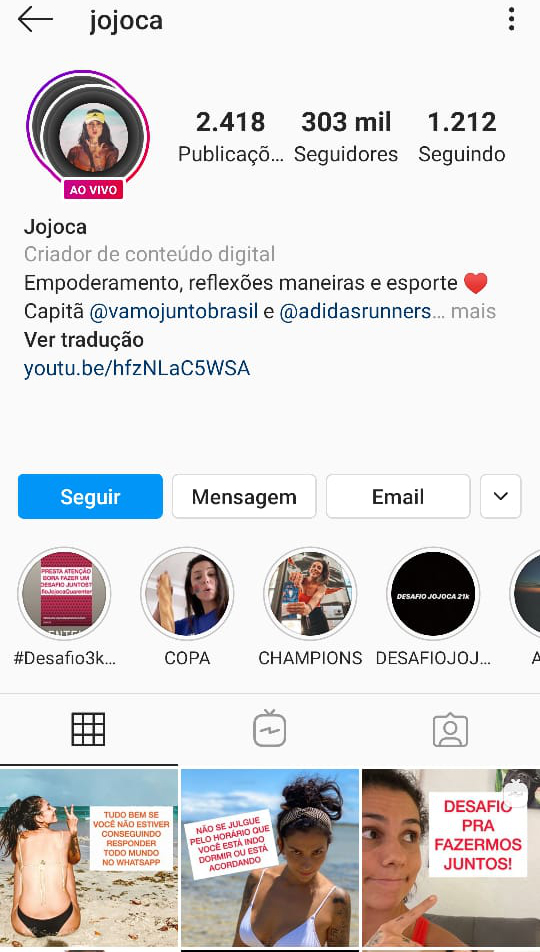 garotazs publicou em seu respectivo perfil do Instagram: “Não busque ser  melhor por ninguém, se …